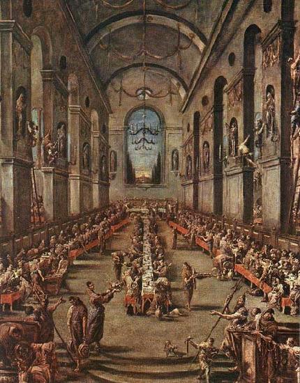 MAGNASCO, Alessandro The Observant Friars in the Refectory China oil painting art
